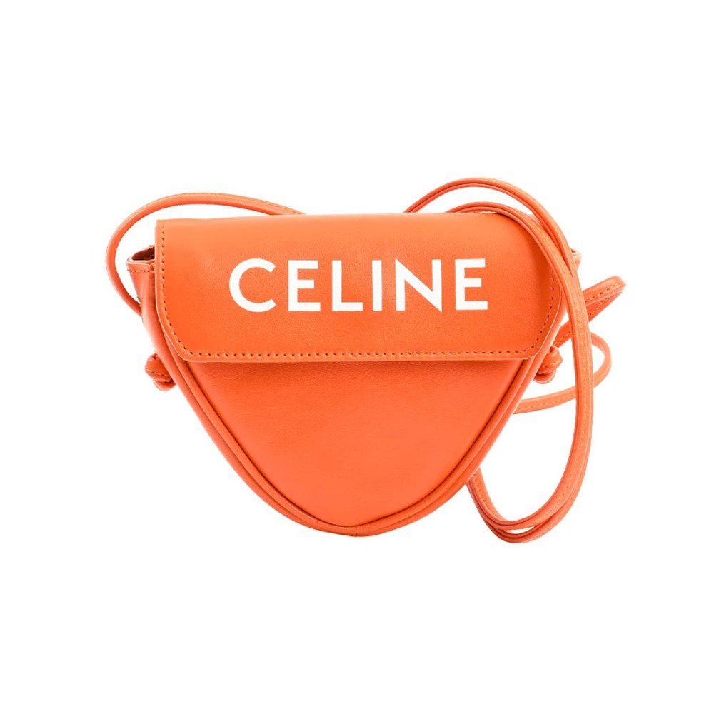 Celine Triangle Shoulder Bag Orange